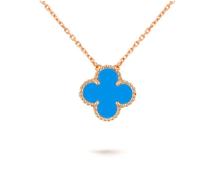 [Leaves]15MM CLOVER FLOWER PENDANT NECKLACE COLLECTION