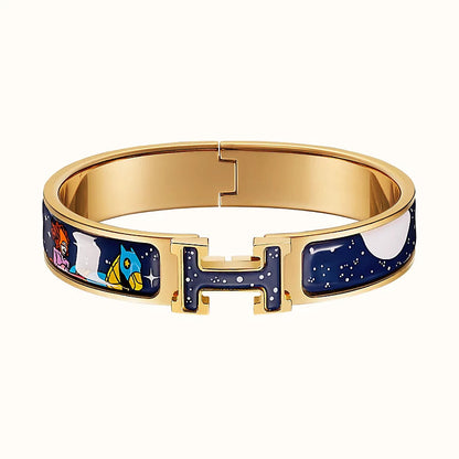 [Leaves]H STAR AND MOON BRACELET 12MM