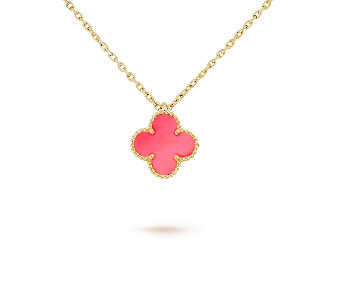 [Leaves]9.5MM MINI CLOVER PENDANT NECKLACE COLLECTION