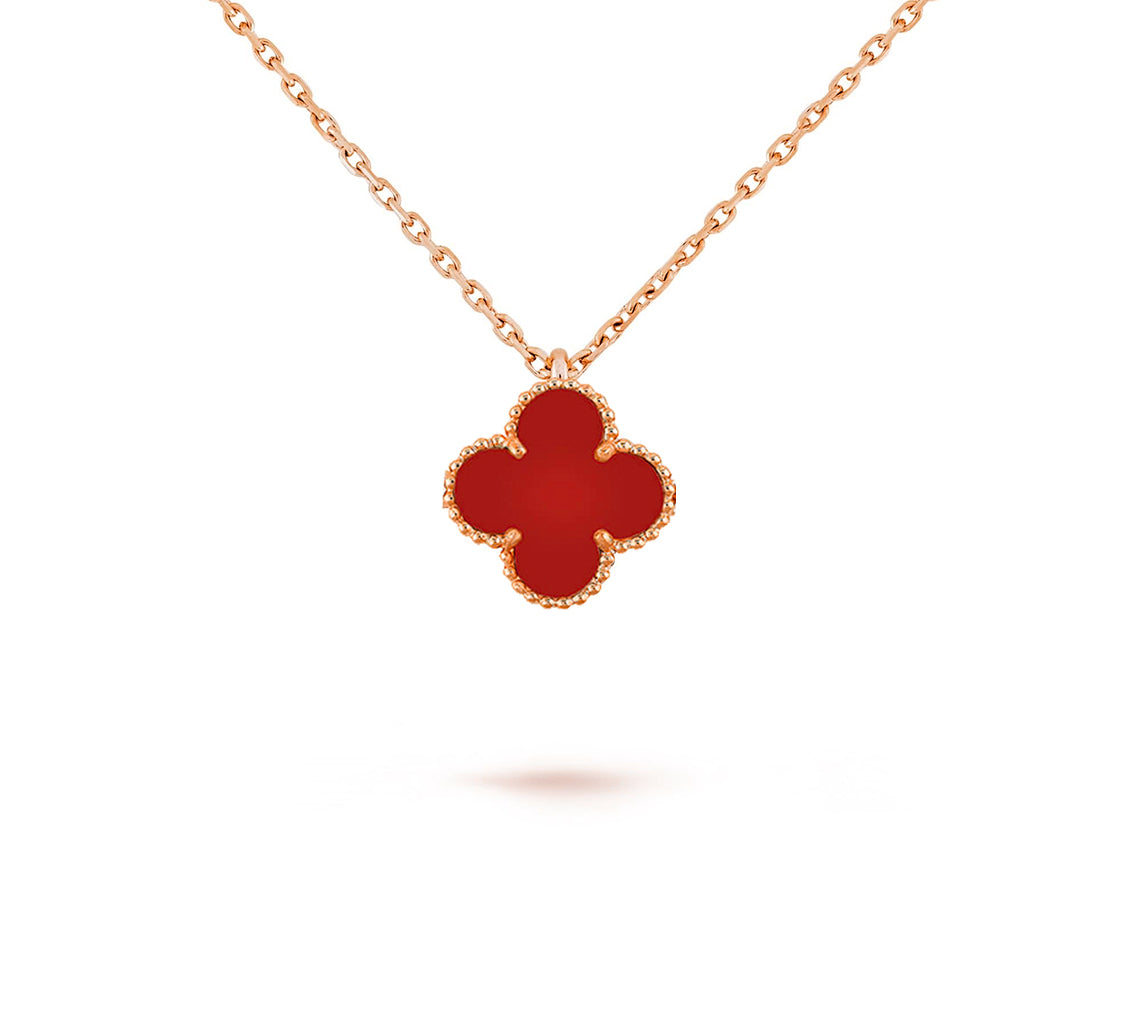 [Leaves]9.5MM MINI CLOVER PENDANT NECKLACE COLLECTION