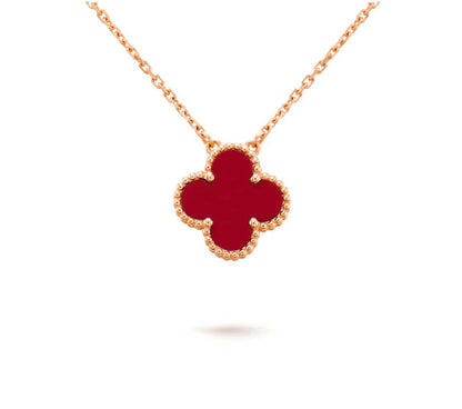 [Leaves]15MM CLOVER FLOWER PENDANT NECKLACE COLLECTION