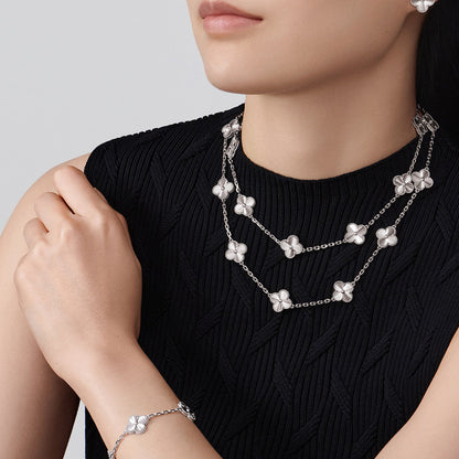 [Leaves]CLOVER 20 MOTIFS DIAMOND SILVER