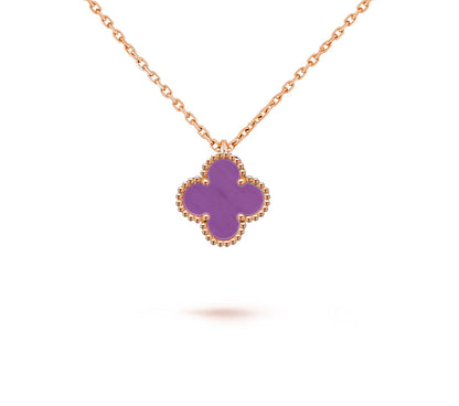 [Leaves]9.5MM MINI CLOVER PENDANT NECKLACE COLLECTION