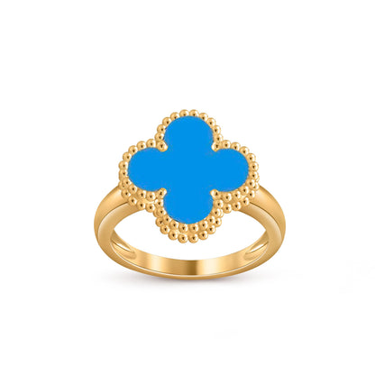 [Leaves]LUCKY CLOVER VINTAGE GOLD RING COLLECTION
