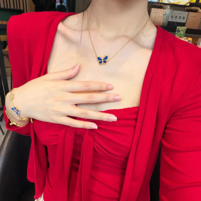 [Leaves] 2026 NEW LUCKY BUTTERFLY 1 MOTIFS NECKLACE