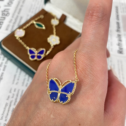 [Leaves] 2026 NEW LUCKY BUTTERFLY 1 MOTIFS NECKLACE