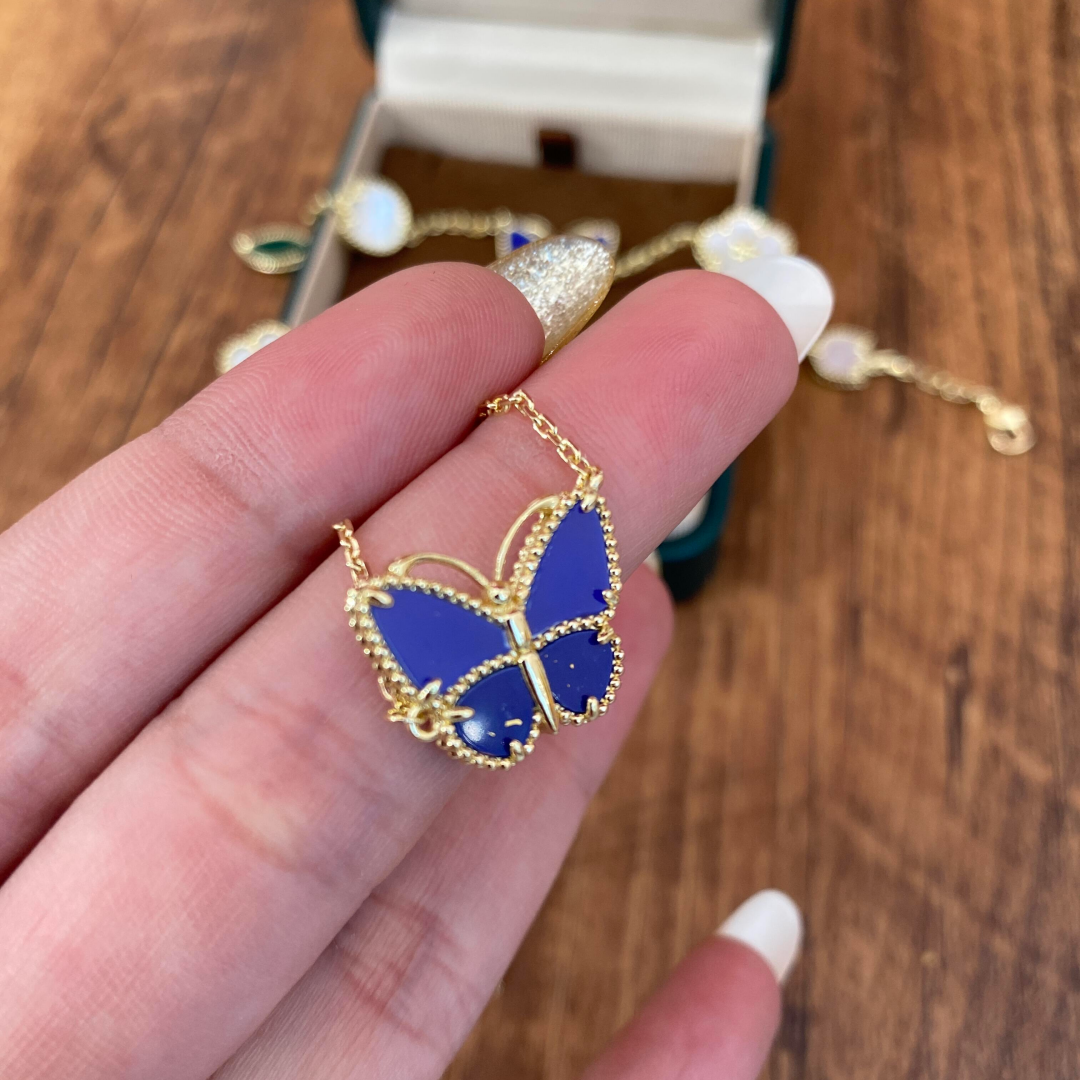 [Leaves] 2026 NEW LUCKY BUTTERFLY 1 MOTIFS NECKLACE