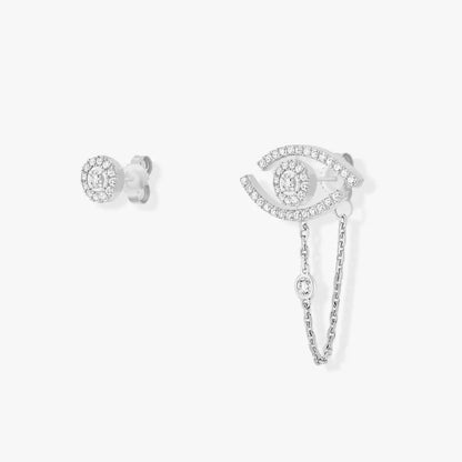[Leaves]LUCKY EYE DIAMOND EARRINGS