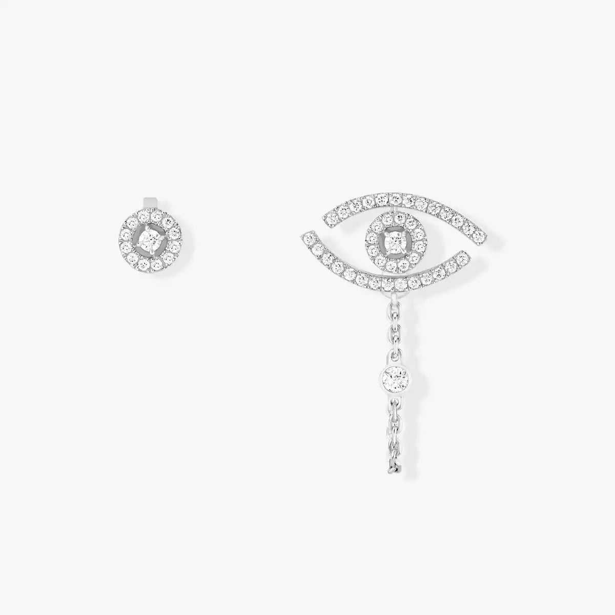 [Leaves]LUCKY EYE DIAMOND EARRINGS