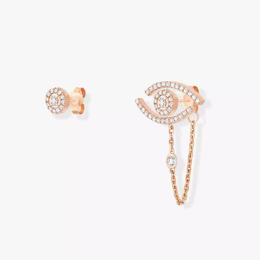 [Leaves]LUCKY EYE DIAMOND EARRINGS