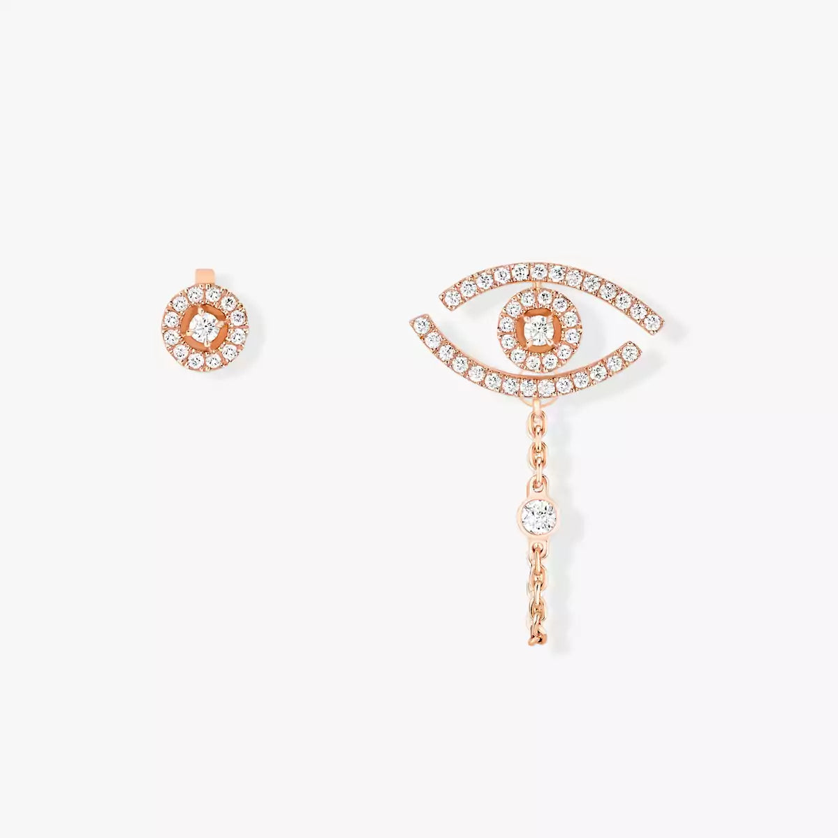 [Leaves]LUCKY EYE DIAMOND EARRINGS