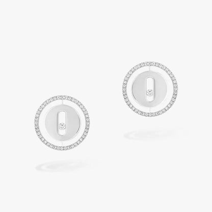 [Leaves]Lucky Move Diamond Earrings