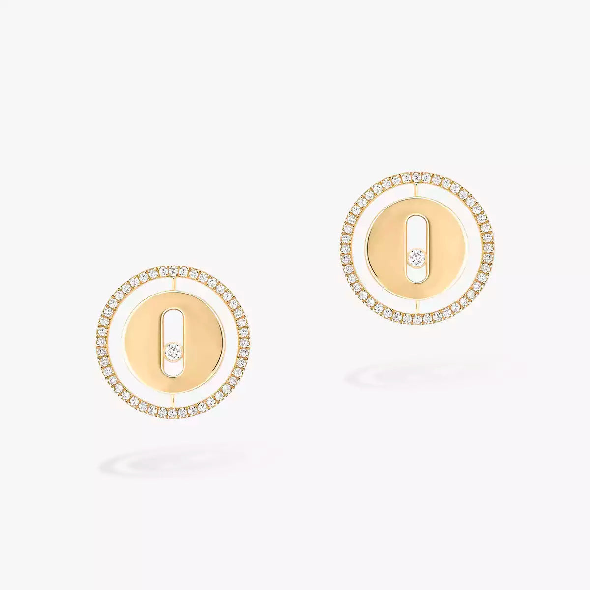 [Leaves]LUCKY MOVE DIAMOND EARRINGS