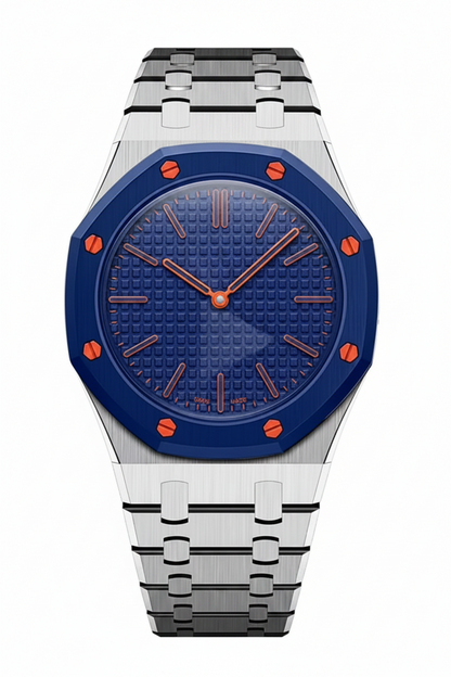 [Leaves]OAK POP EXCLUSIVE SILVER STEEL STRAP