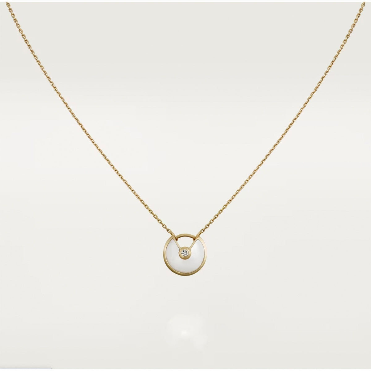 [Leaves]AMULETTE ROSE GOLD MOP NECKLACE