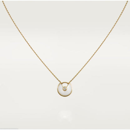 [Leaves]AMULETTE ROSE GOLD MOP NECKLACE