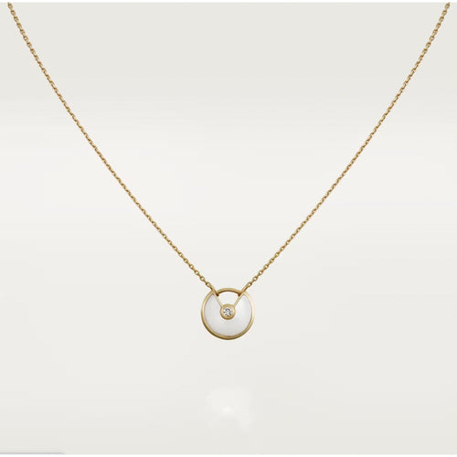 [Leaves]AMULETTE ROSE GOLD MOP NECKLACE