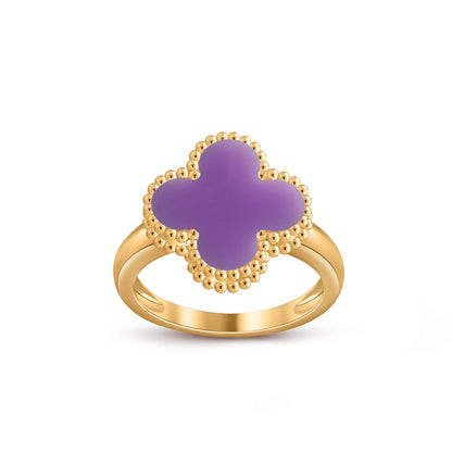 [Leaves]LUCKY CLOVER VINTAGE GOLD RING COLLECTION