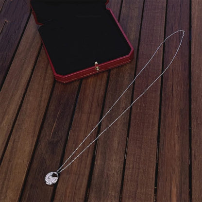[Leaves]AMULETTE SILVER FULL DIAMOND NECKLACE