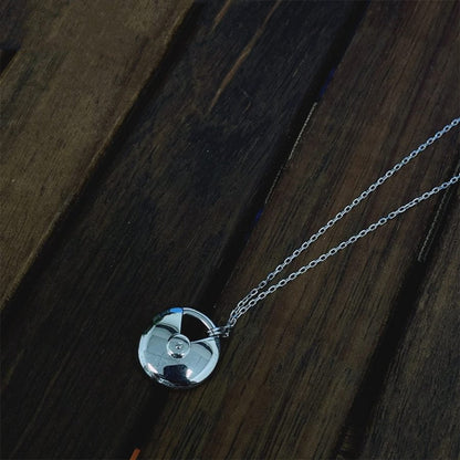 [Leaves]AMULETTE SILVER FULL DIAMOND NECKLACE