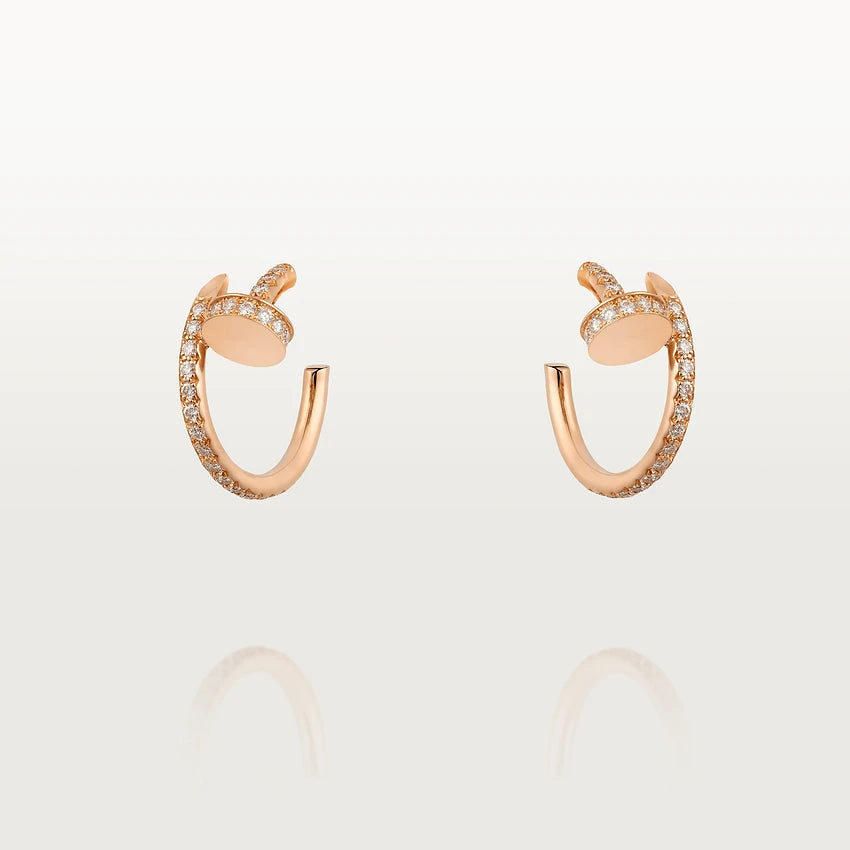 [Leaves]JUSTE EARRINGS 12.75MM PINK GOLD DIAMOND