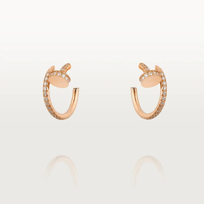 [Leaves]JUSTE EARRINGS 12.75MM PINK GOLD DIAMOND