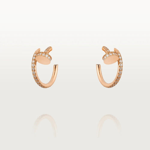 [Leaves]JUSTE EARRINGS 12.75MM PINK GOLD DIAMOND