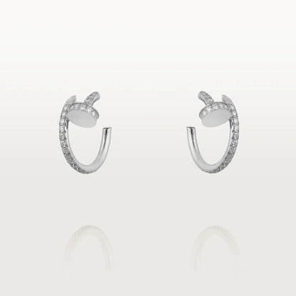 [Leaves]JUSTE EARRINGS 12.75MM SILVER DIAMOND