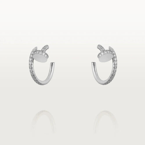 [Leaves]JUSTE EARRINGS 12.75MM SILVER DIAMOND