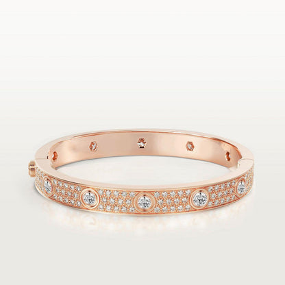 [Leaves]LOVE BRACELET 6.1MM DIAMOND-PAVED 10 BIG DIAMONDS