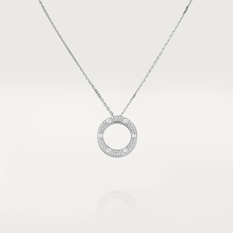 [Leaves]LOVE NECKLACE ADJUSTABLE SILVER