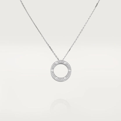 [Leaves]LOVE NECKLACE ADJUSTABLE SILVER
