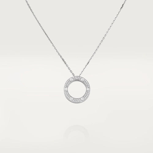 [Leaves]LOVE NECKLACE ADJUSTABLE SILVER