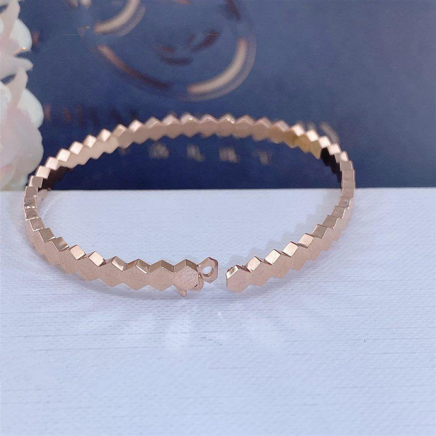 [Leaves]BEE LOVE ROSE GOLD BRACELET