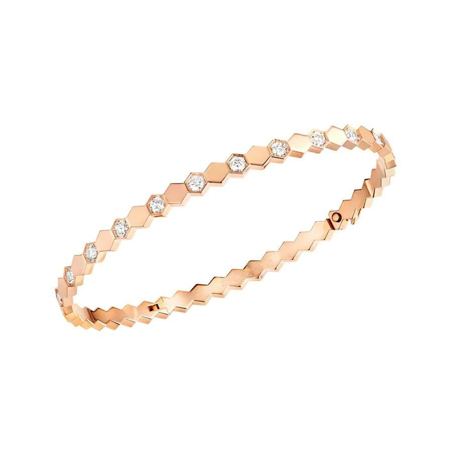 [Leaves]BEE LOVE ROSE GOLD DIAMOND BRACELET