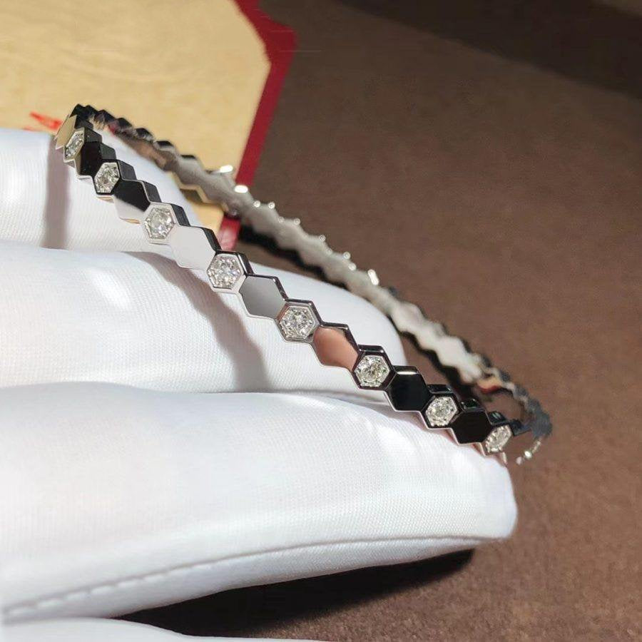 [Leaves]BEE LOVE SILVER DIAMOND BRACELET
