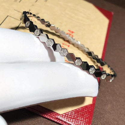 [Leaves]BEE LOVE SILVER DIAMOND BRACELET