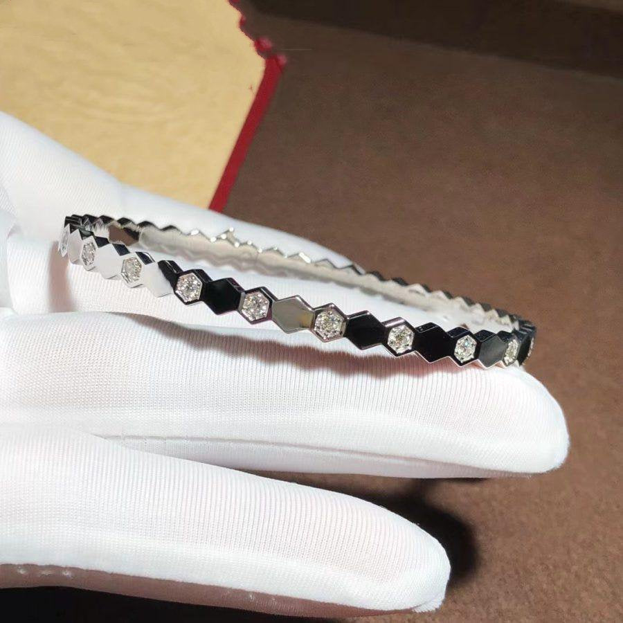 [Leaves]BEE LOVE SILVER DIAMOND BRACELET