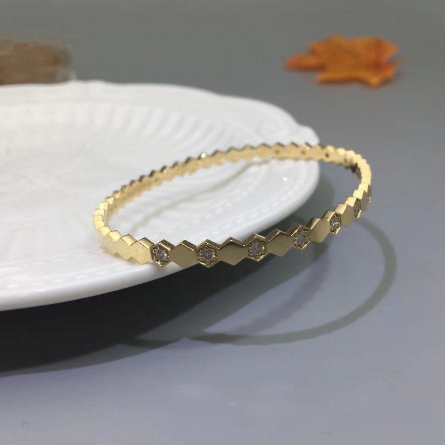 [Leaves]BEE LOVE GOLD DIAMOND BRACELET
