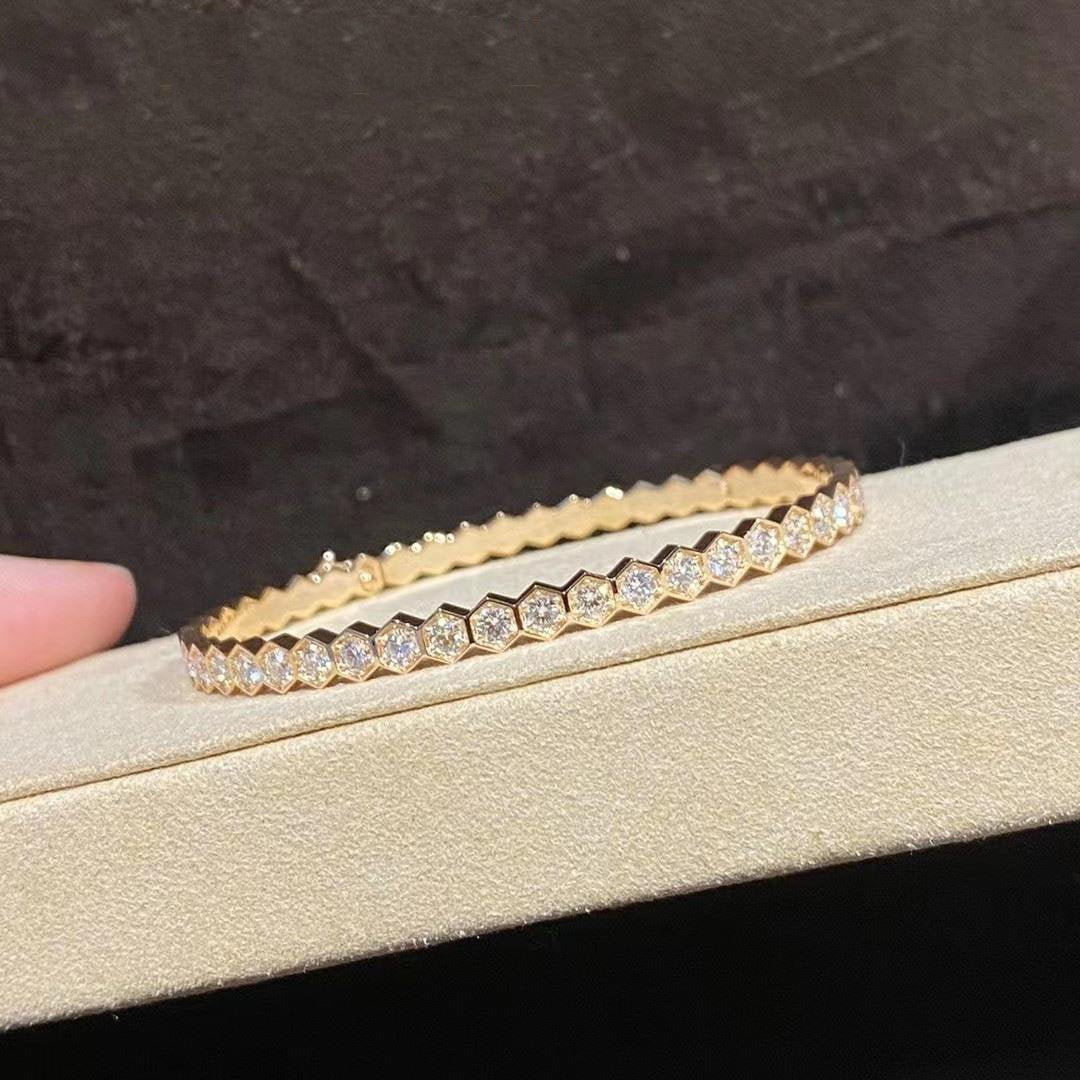 [Leaves]BEE LOVE GOLD BRACELET FULL DIAMOND