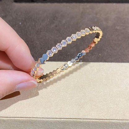[Leaves]BEE LOVE GOLD BRACELET FULL DIAMOND
