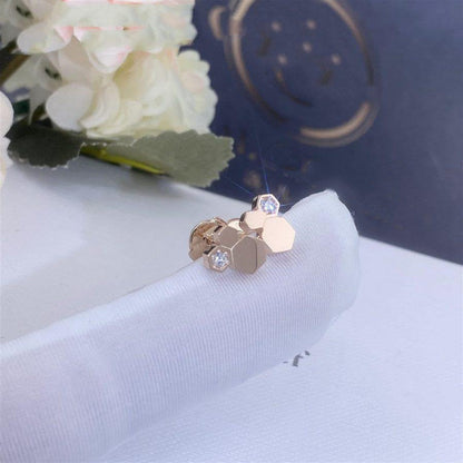 [Leaves]BEE LOVE ROSE GOLD DIAMOND EARRINGS