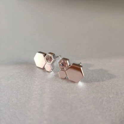 [Leaves]BEE LOVE SILVER DIAMOND EARRINGS