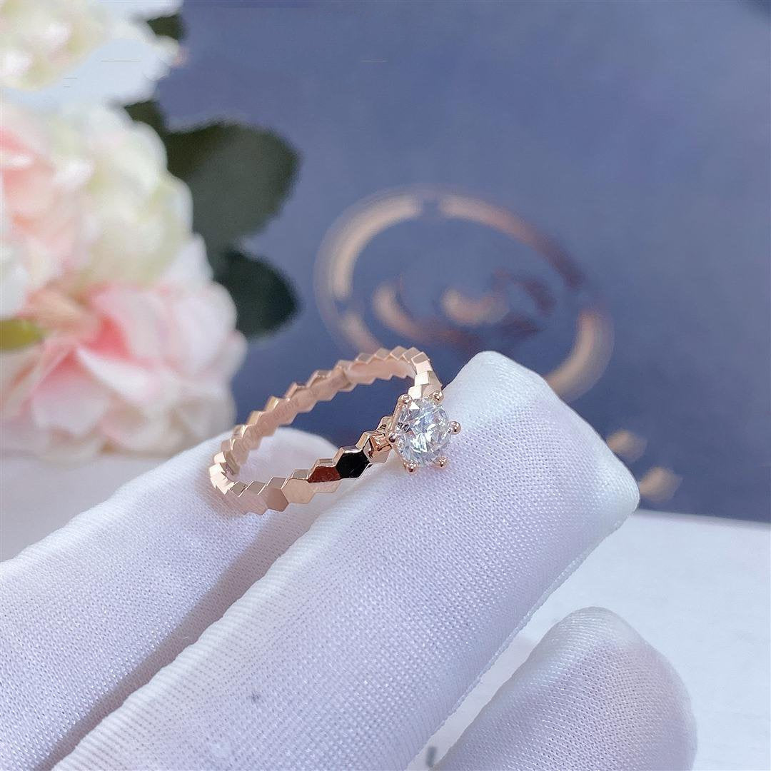 [Leaves]BEE LOVE RING ROSE GOLD 1 DIAMOND