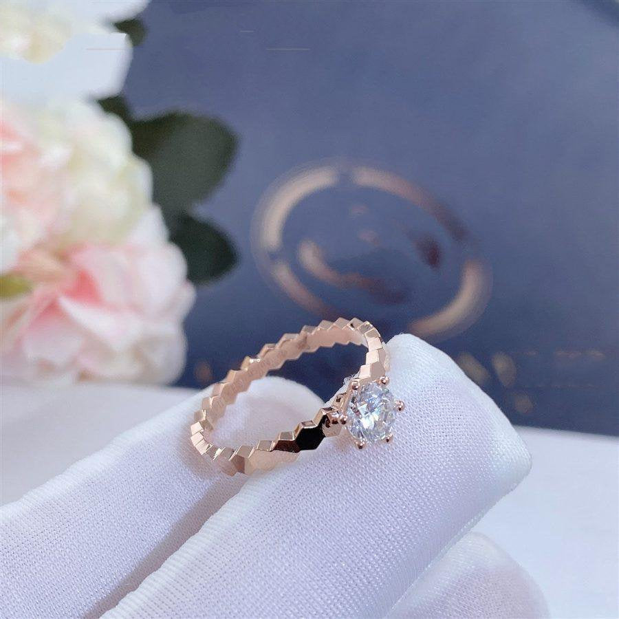[Leaves]BEE LOVE RING ROSE GOLD 1 DIAMOND