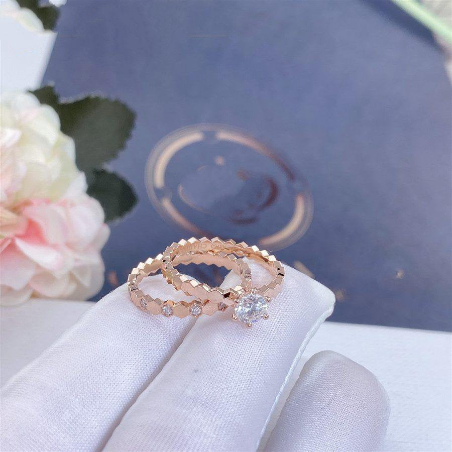 [Leaves]BEE LOVE RING ROSE GOLD 1 DIAMOND