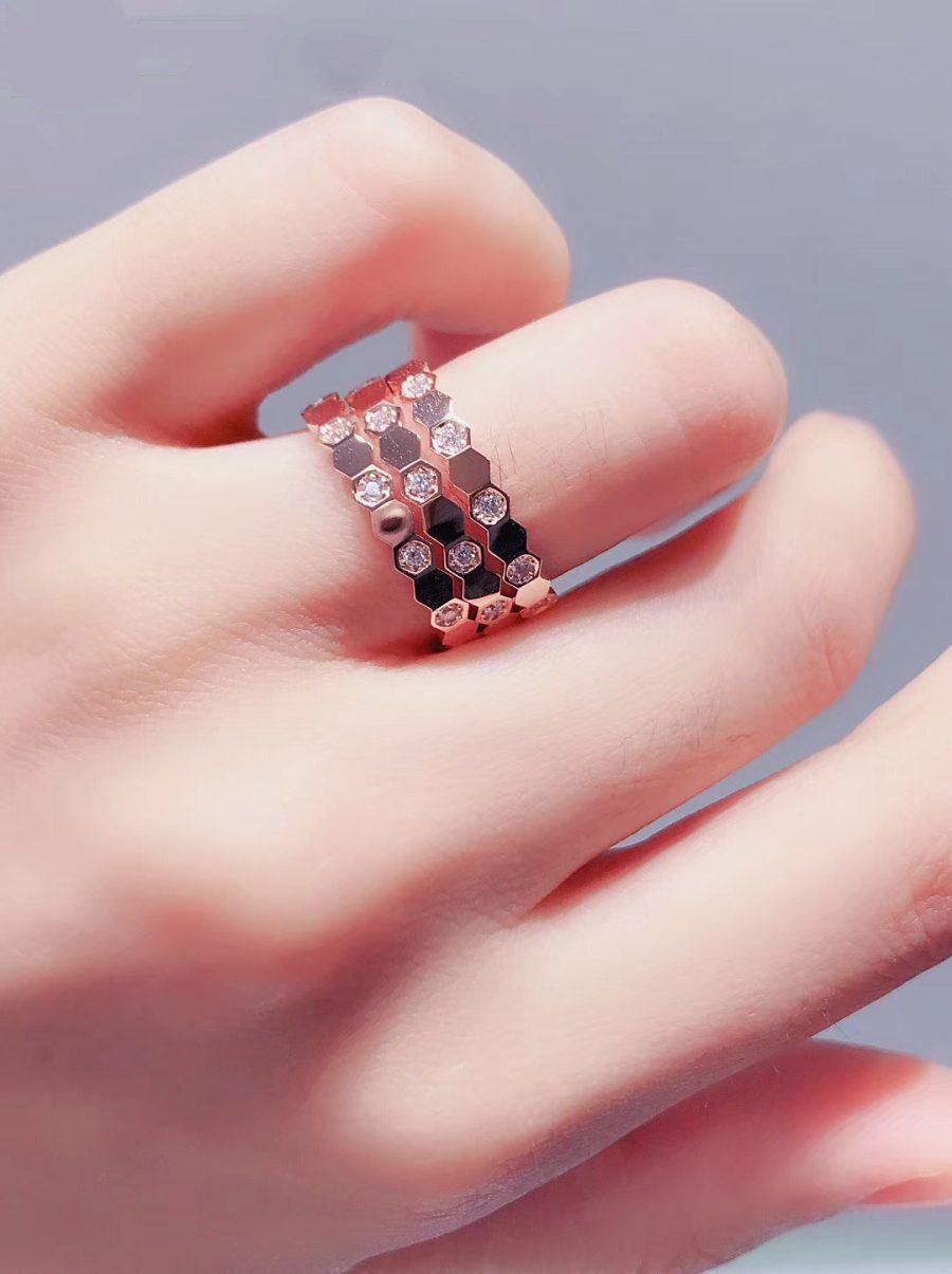 [Leaves]BEE LOVE RING ROSE GOLD DIAMOND