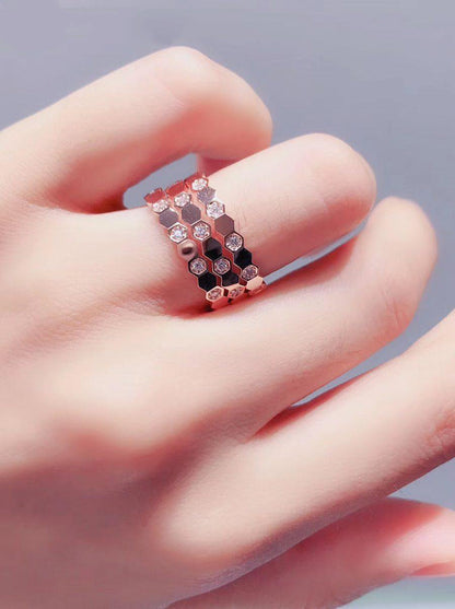 [Leaves]BEE LOVE RING ROSE GOLD DIAMOND