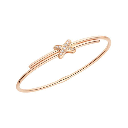 [Leaves]JEUX DE BRACELET ROSE GOLD DIAMONDS