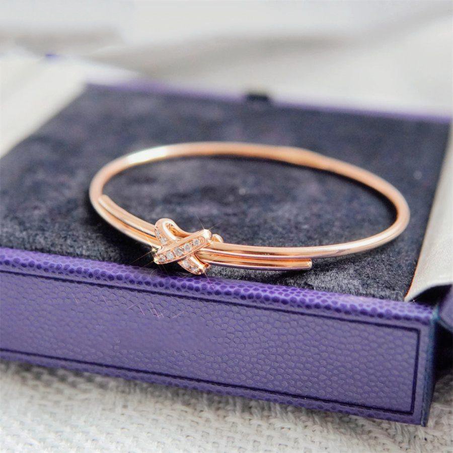 [Leaves]JEUX DE BRACELET ROSE GOLD DIAMONDS